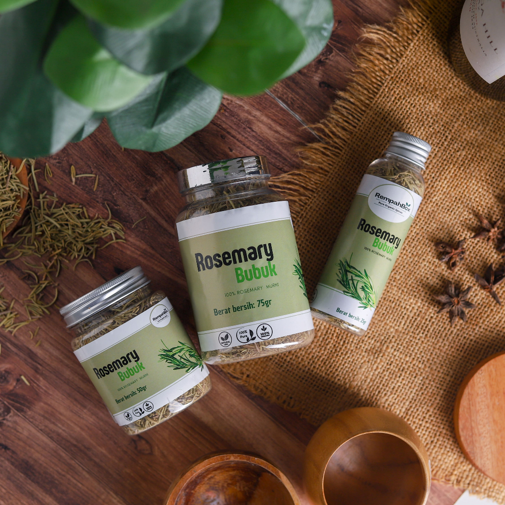 

Rempah Box Daun Rosemary Kering Bubuk Premium