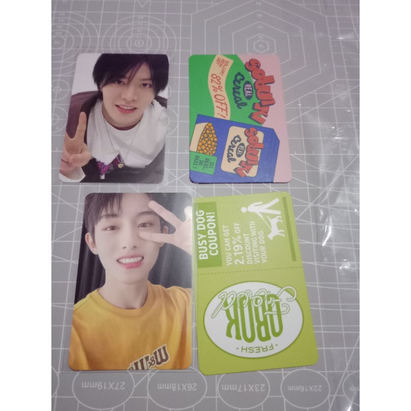 Photocard NCT Ccomaz Green Ver Yuta dan Winwin versi