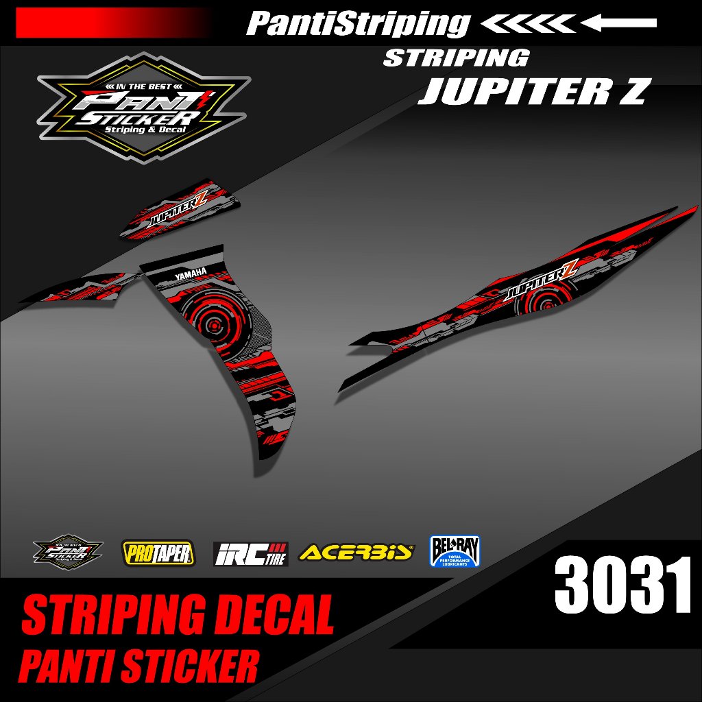 Striping Jupiter Z Burhan - Sticker Striping Jupiter Z Burhan Desain