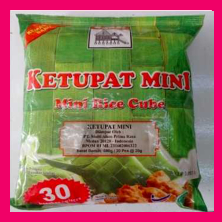 Ketupat Mini Adabi 30pcs 600gr Malaysia - Adabi Ketupat Mini