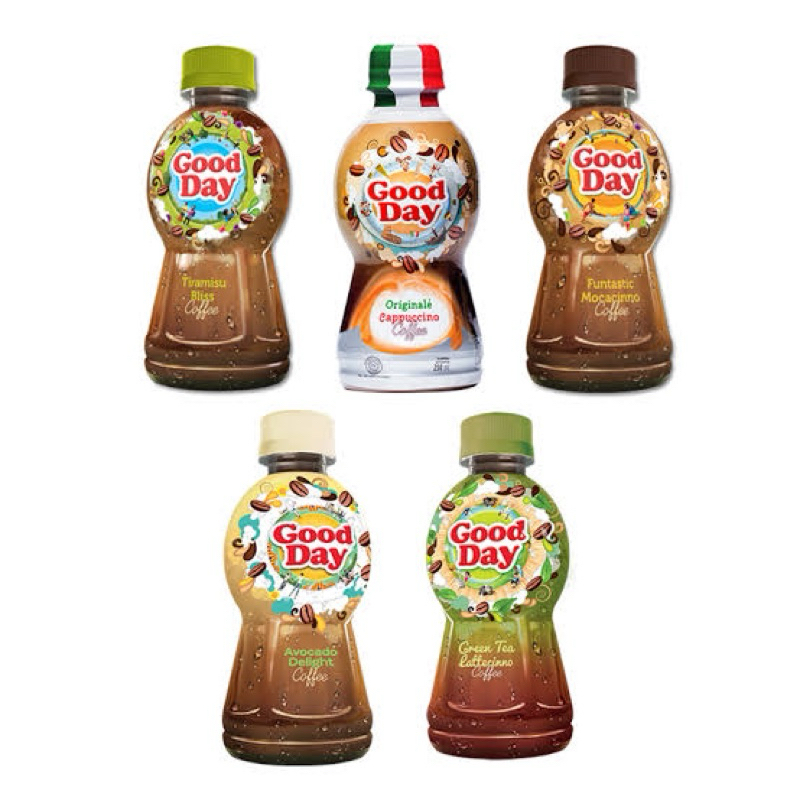 

GOOD DAY BOTOL 250 ML AVOCADO DELIGHT, TIRAMISU BLISS, MOCACINNO, GROVY COOKIES