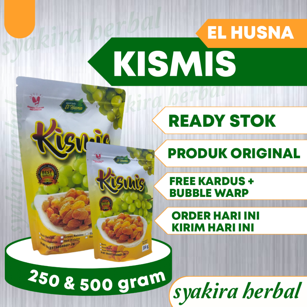 

Golden Raisin Simin Manis Organik Kismis Emas EL HUSNA