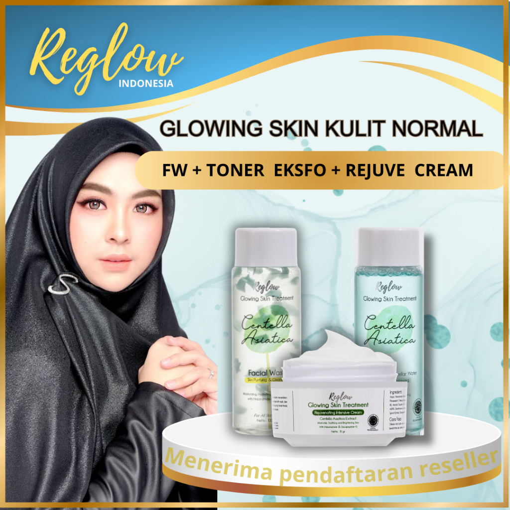 COD BISA - 0SBS Skincare Reglow Glowing Skin untuk Kulit Normal Skinbarrier Agen dr.Shindy Putri Ori