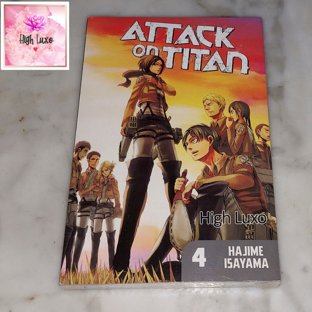 Buku Komik Attack On Titan Vol 4 English Comic Book Manga Seri IMPOR IMPORT ORIGINAL AUTHENTIC BAHAS