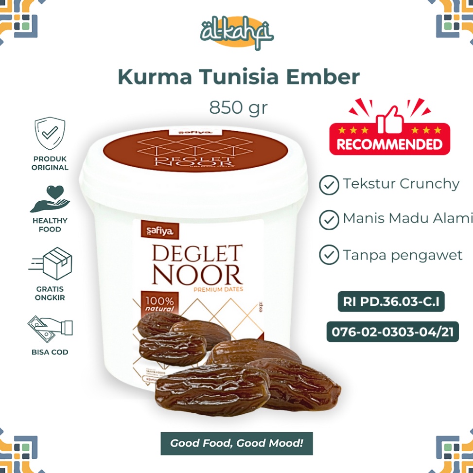 

SIP438 ORIGINAL Kurma Tunisia Madu Ember 85gr Super Premium Safiya Food