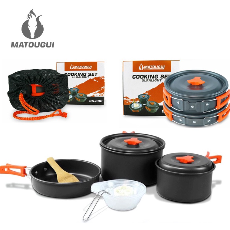 Murah MATOUGUI  Cooking Set Alat Masak Camping Praktis Perlengkapan Masak Outdoor SY3