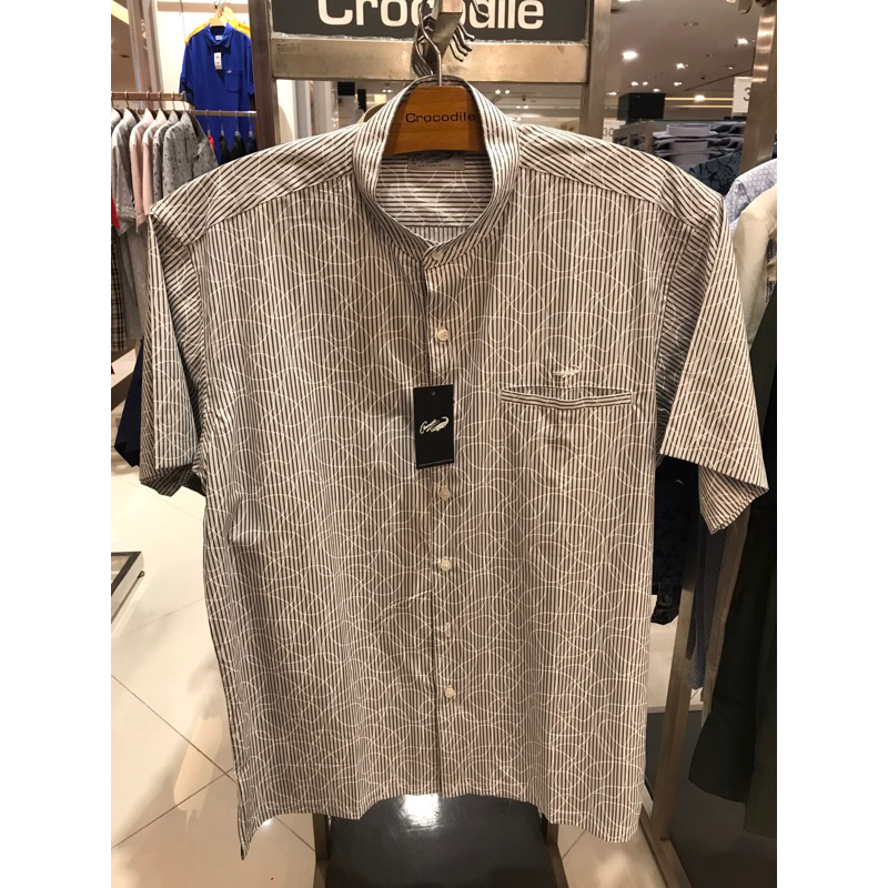 "BIG SALE" Baju Koko Lengan Pendek Kemeja Pria Katun Crocodile Original 828-1015
