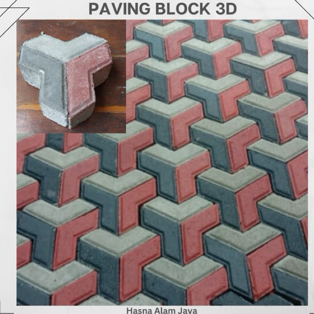 paving block 3d, paving block motif v, paving block, paving, paving block 3 dimensi