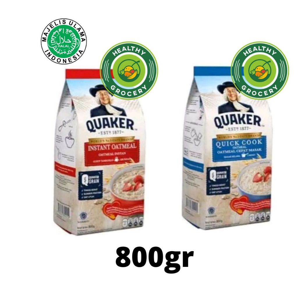 

Quaker Oat 800gr Instant Oatmeal / Quick Cook
