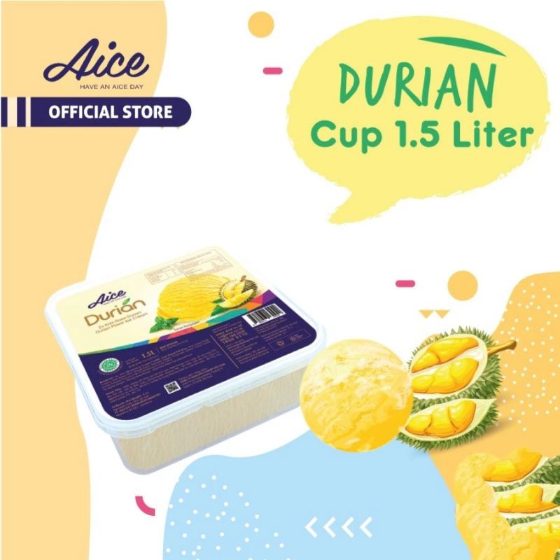 Aice durian 1,5 liter 1 box isi 6 pcs