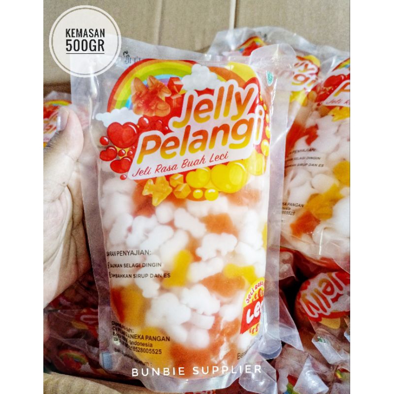 

JELLY PELANGI 500gr | Jelly Rasa Buah Leci