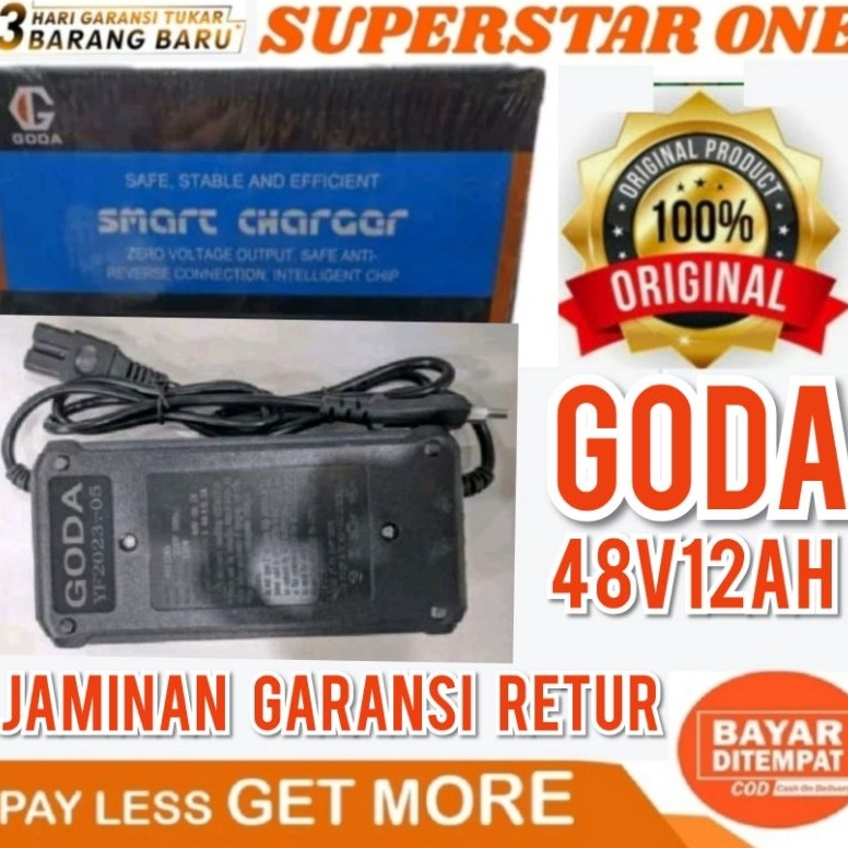 Siap Kirim Goda charger sepeda goda 48v12ah charger sepeda listrik GODA asli original