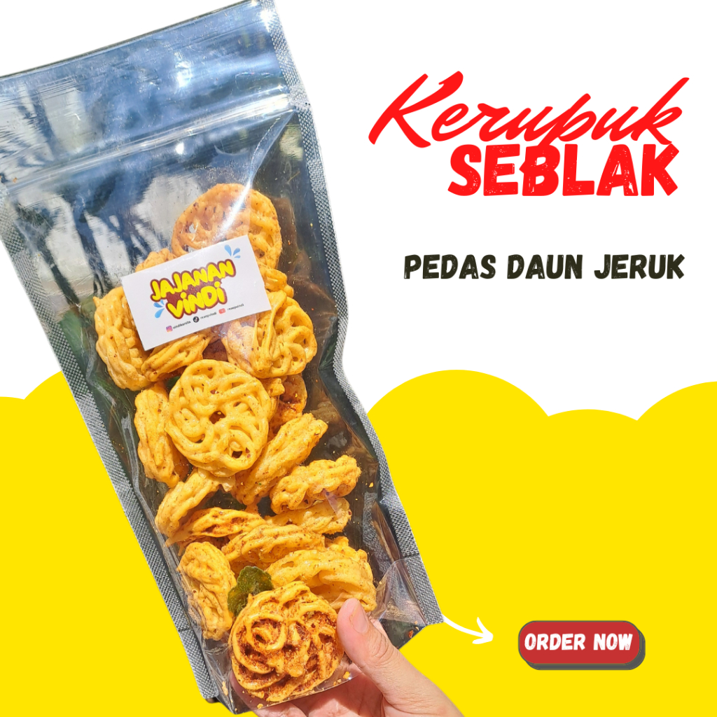 

CAMILAN KERUPUK SEBLAK PEDAS DAUN JERUK