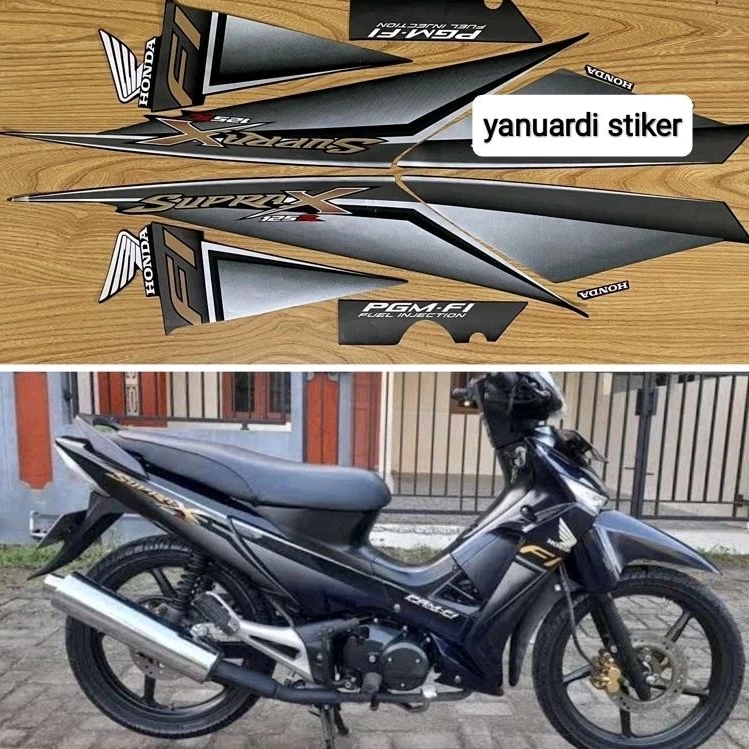 STRIPING LIST STIKER SUPRA X 125 FI TAHUN 2009 INJEKSI supra 2009 fi