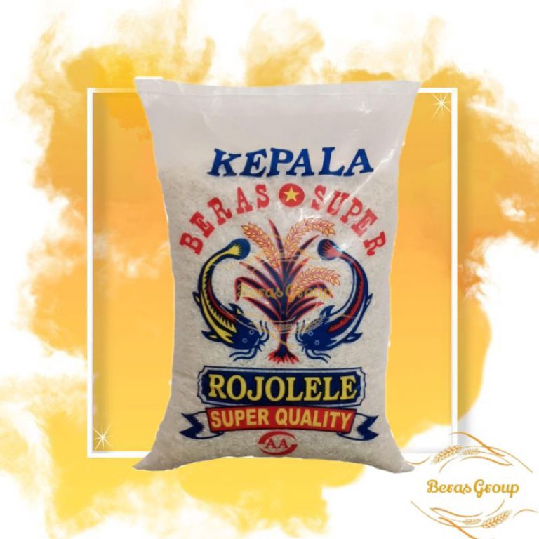 

UNX693 Free Ongkir BERAS KEPALA ROJOLELE SUPER 5KG 5LITER BERAS GROUP
