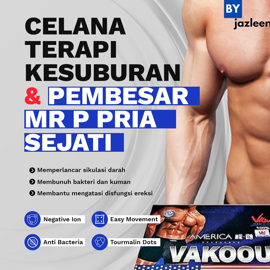 Model Baru COD Celana Dalam Boxer Magnet Terapi Pembesar Mr P Kesehatan Pria Dewasa Vakoou ORI Terbu
