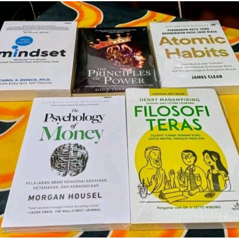 

Paket 5 buku motivasi untuk para pebisnis pemula dll