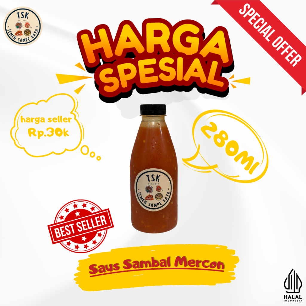 

Saus Sambal Mercon - TSK Dimsum (280ml)