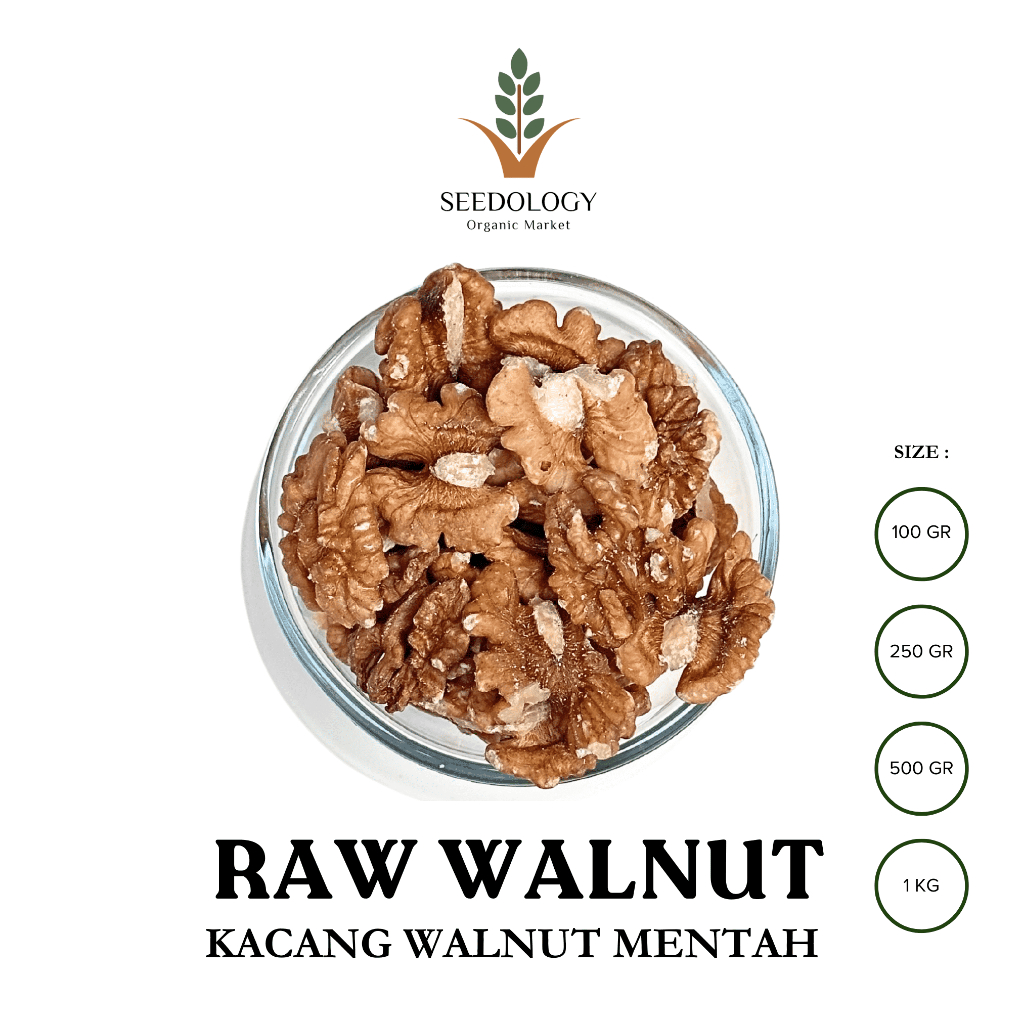 

Raw Walnut 500gr - Kacang Walnut Mentah