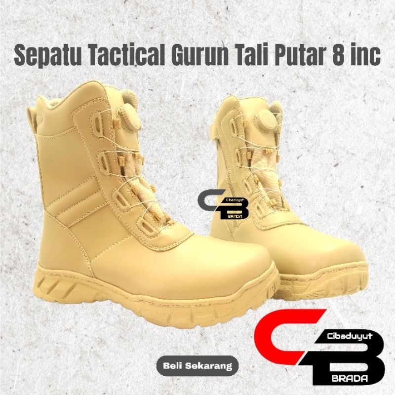 Sepatu PDH PDL Gurun Tali Putar Type CB-05