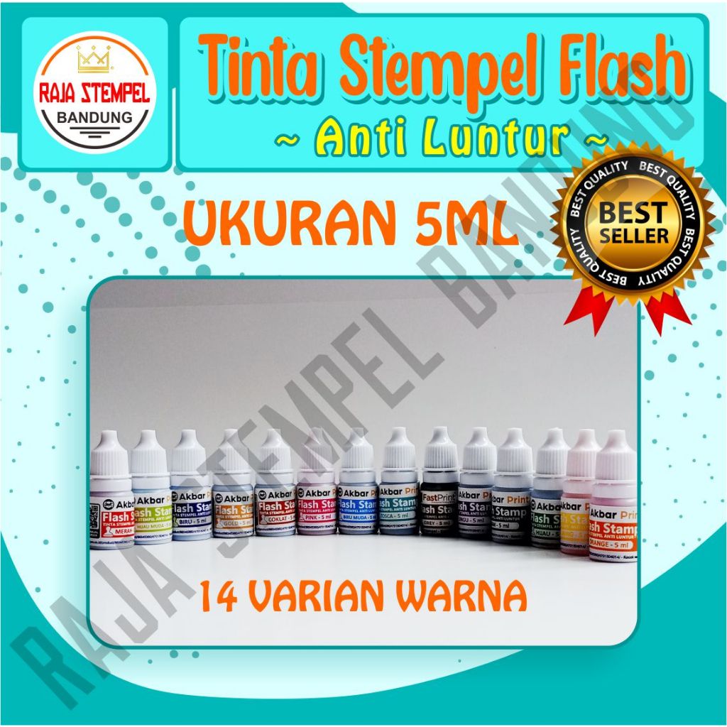 

Tinta Refill Stempel Flash 5ml I Otomatis Anti Luntur I Stample I Stampel