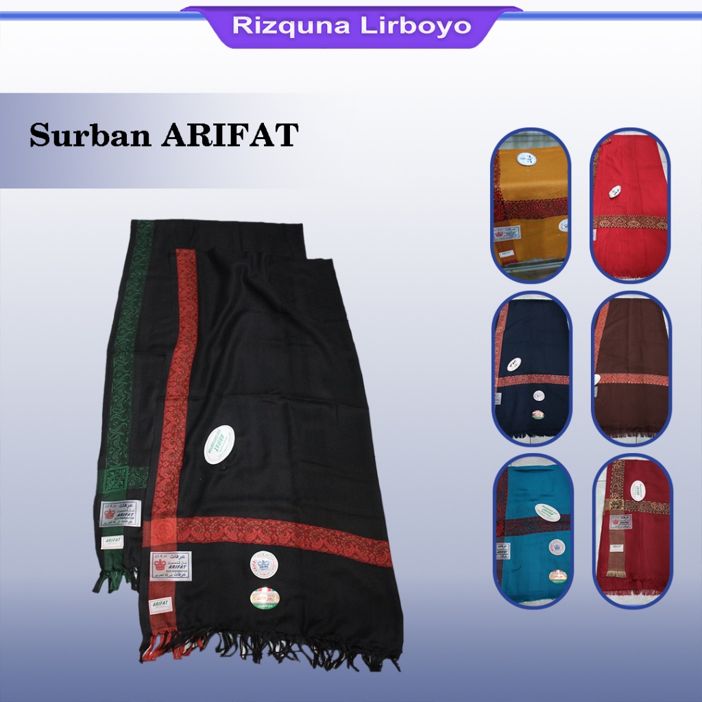 surban polos warna panjang shawl kashmiri mansur arifat