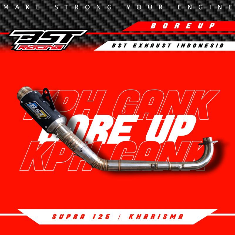 Knalpot supra125 kharisma kph BST RACING