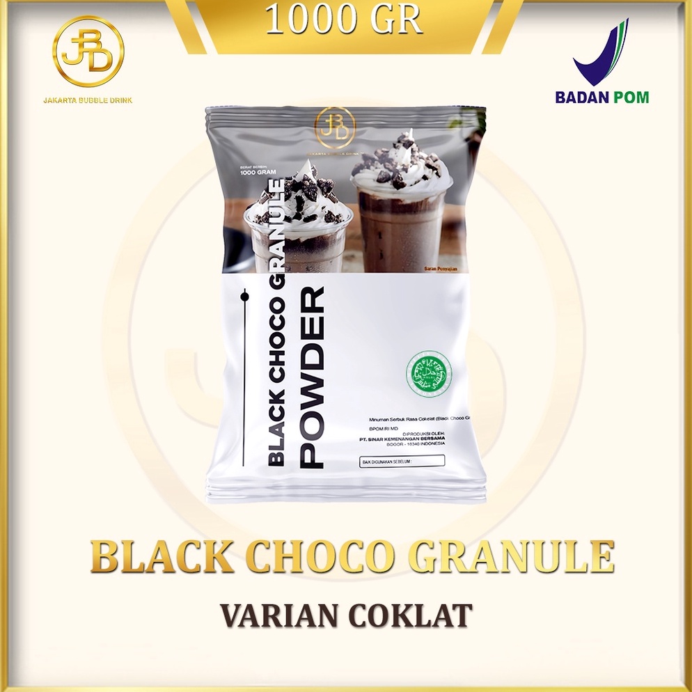 

RND361 Jangan Sampai Kehabisan Bubuk Minuman Premium BLACK CHOCO GRANULE Jakarta Bubble Drink BPOMHALAL