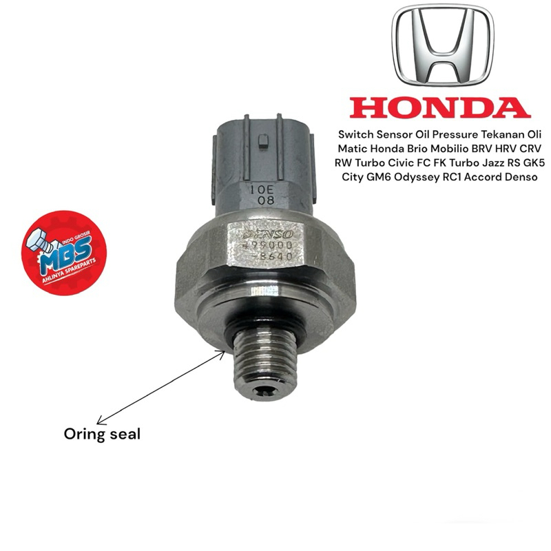 Switch Sensor Oil Pressure Tekanan Oli Matic Honda Brio Mobilio BRV HRV CRV RW Turbo Civic FC FK Tur