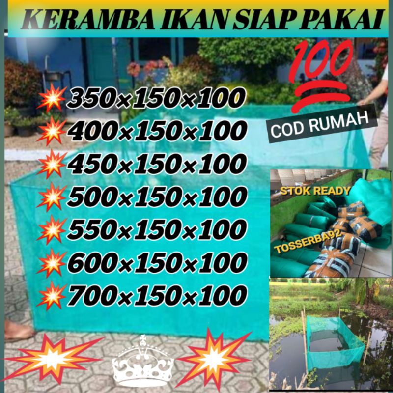 Keramba Ikan hapa ikan Siap Pakai