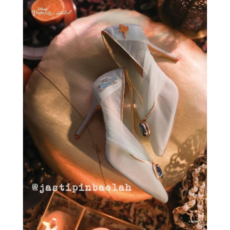 [PELUNASAN] Ittaherl X Disney Princess Jasmine : Arabian Night 60mm / 90mm Pointy Heels Sapphire sz 