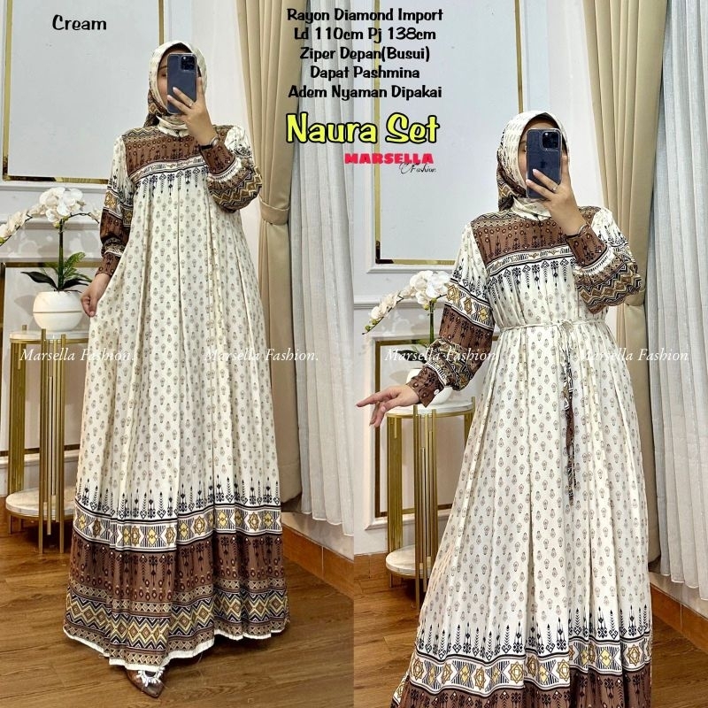 Naura Set By Marsella || Gamis Set