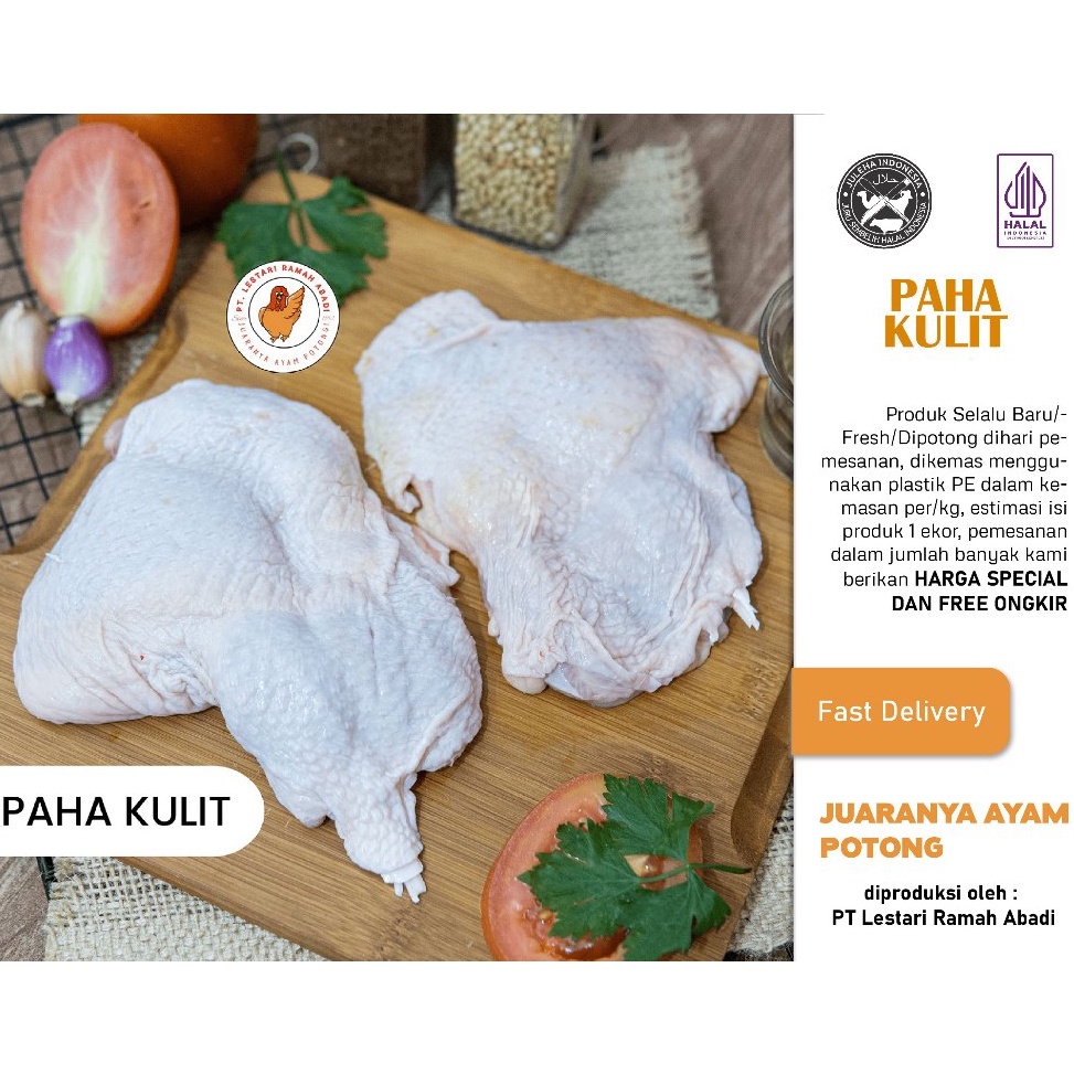 

PNY654 MEGA ALE Daging Ayam Paha Fillet Boneless dengan Kulit 1kg