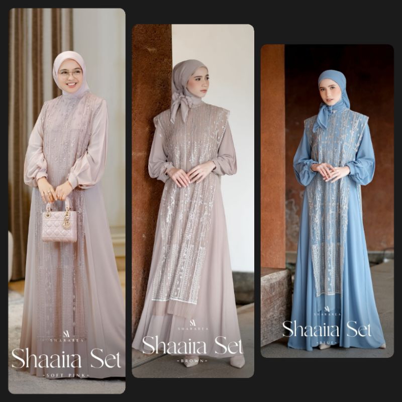 Shaaira Set by Shararea / Shararea Terbaru/ Gamis Lebaran/ Shararea