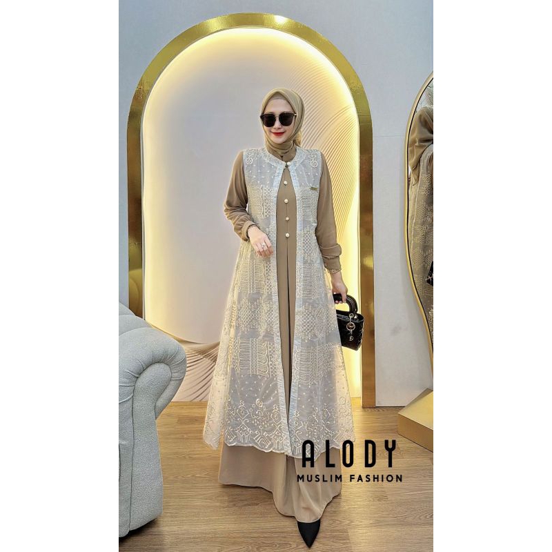 Gamis dress Terbaru Anisa by Alody