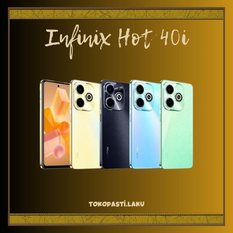 [TOKOPASTI.LAKU] INFINIX HOT 40i - 8GB RAM / 256GB ROM - SMARTPHONE - GARANSI RESMI