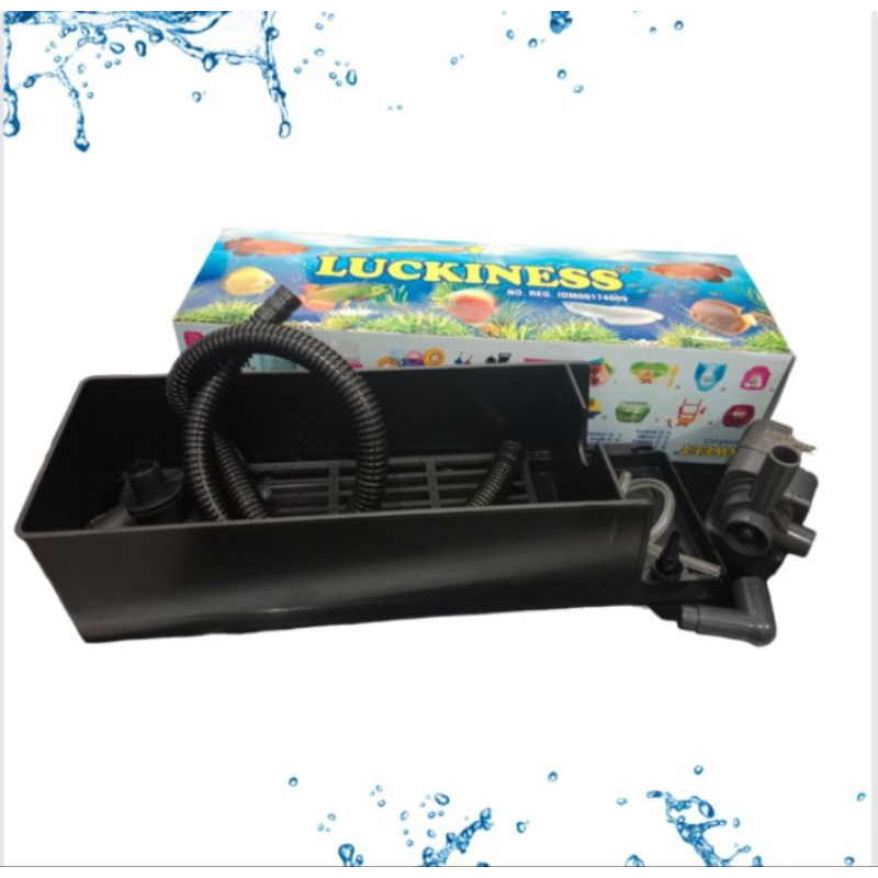 POMPA AQUARIUM LUCKINESS 900F BOX FILTER SEDANG MEDIA FILTER AQUARIUM