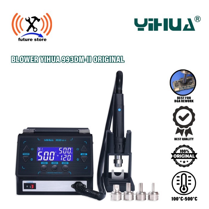 YIHUA 993DM-II Intelligent Digital Display Rework Station Blower Ori