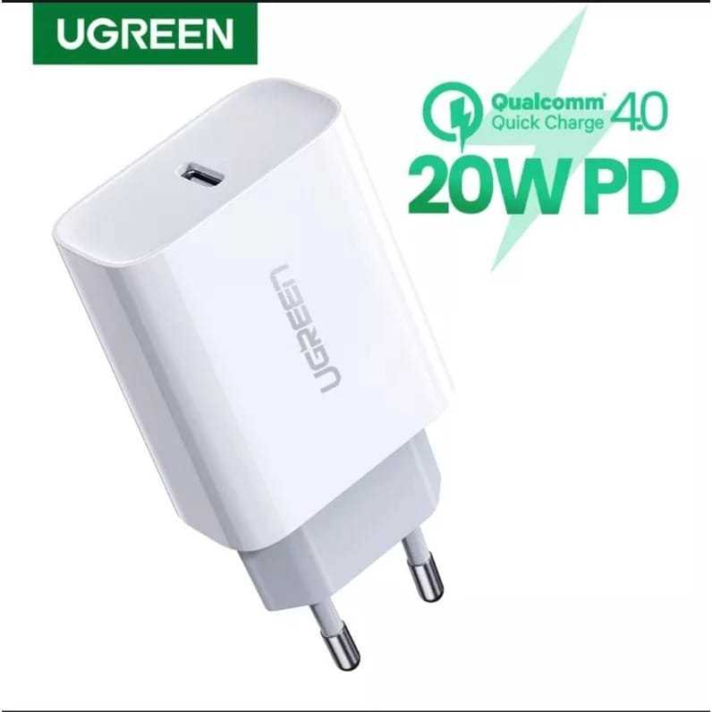 Ugreen 20Watt PD Fast Charger QC 4.0/3.0 Charger Only