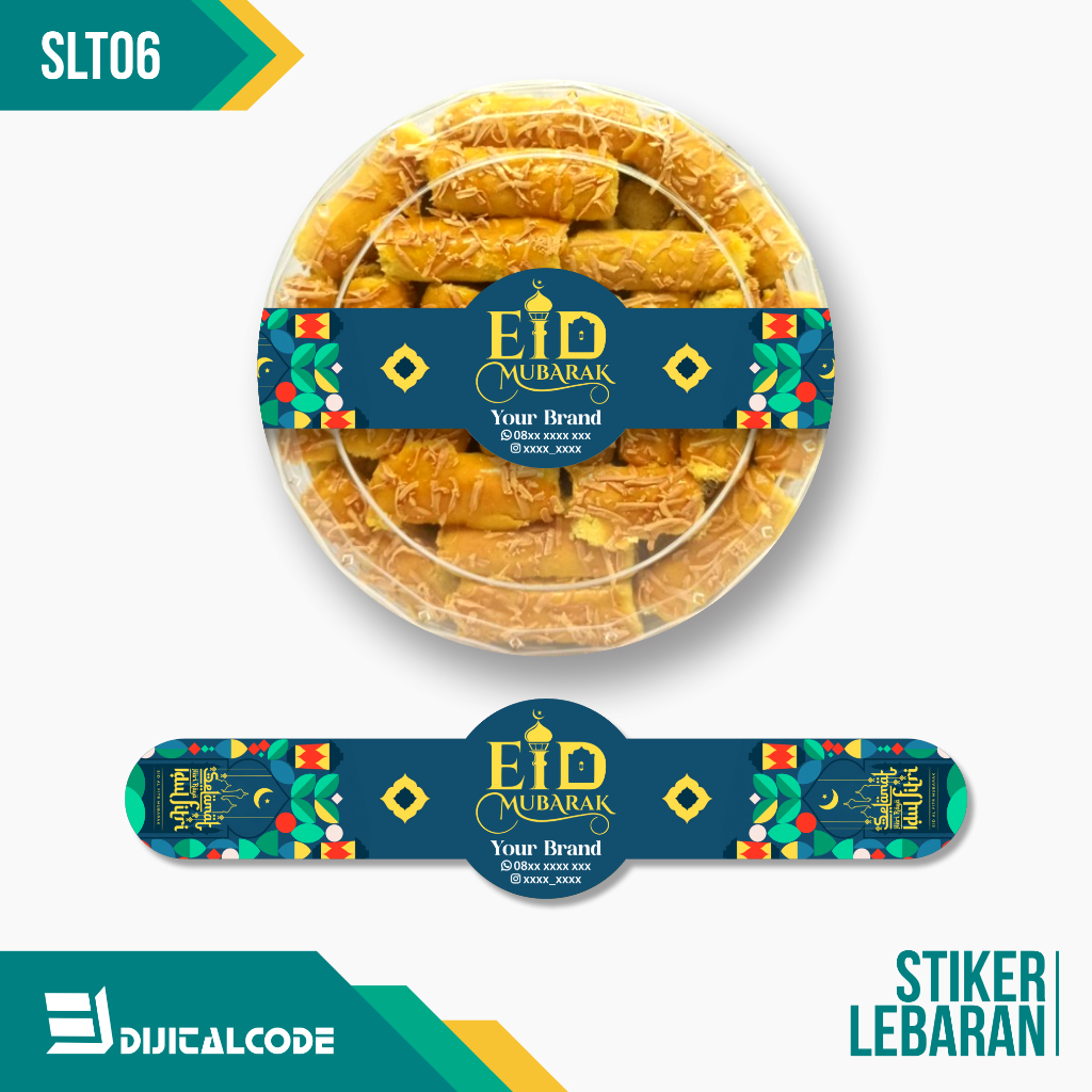 

SLT06 Stiker Label Parcel Segel Toples Kue Lebaran Idul Fitri
