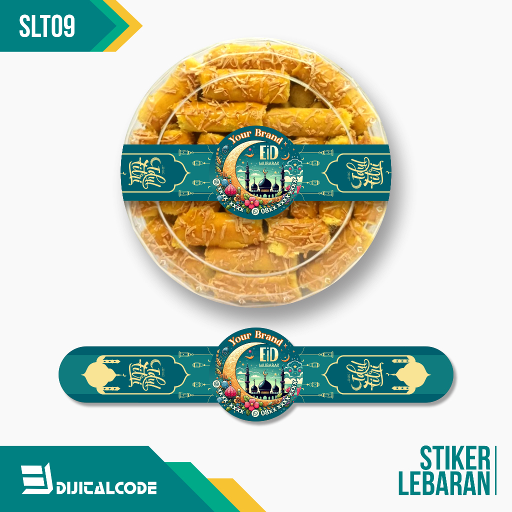 

SLT09 Stiker Label Parcel Segel Toples Kue Lebaran Idul Fitri