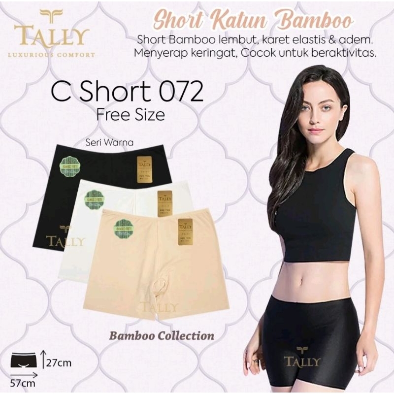 Tally 072 CD Hotpants Wanita Bahan katunBambu