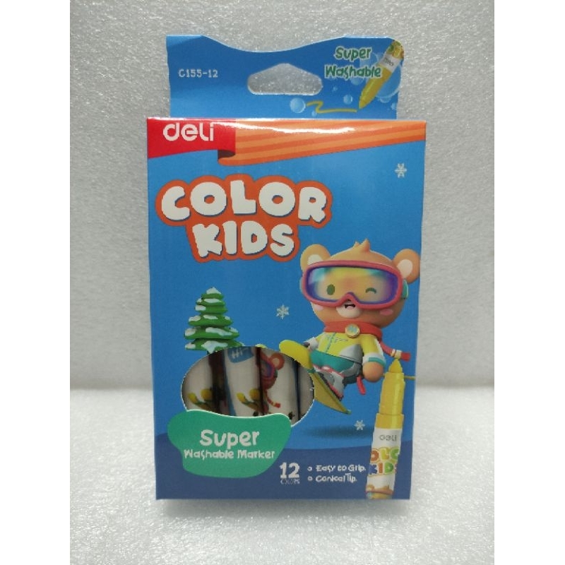 

Color kids super washable marker deli c155-12