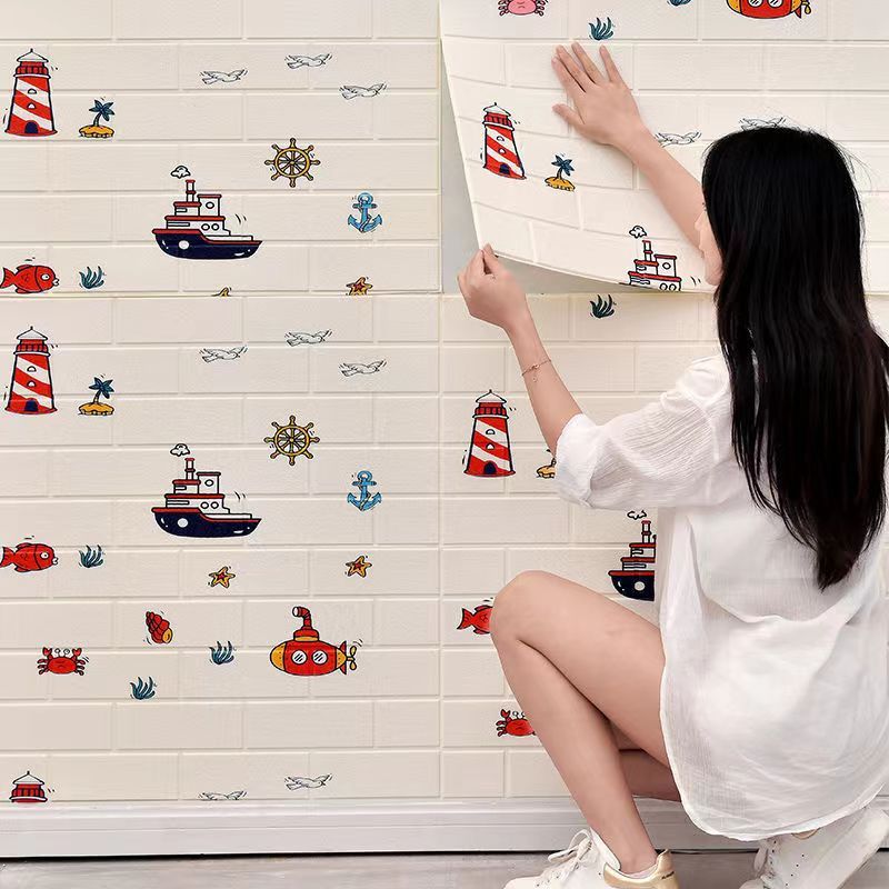 Wallpaper Stiker Dinding 3D Polos Walpaper Linen Roll Dekorasi Kamar Pria Wall Kamar Tidur Aesthetic