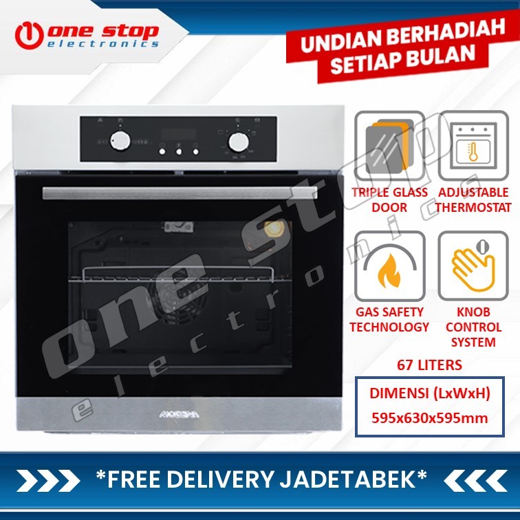 MODENA BO 4660 / BO4660 ALBA Built in Gas Oven 67L