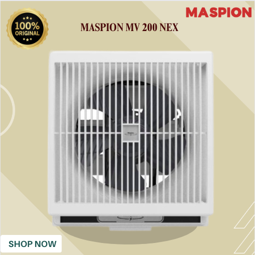 EXHAUST FAN MASPION 8" MV 200 NEX/MV 200 NEX/MV-200NEX/MV200NEX/MASPION EXHAUST FAN BERGARANSI RESMI