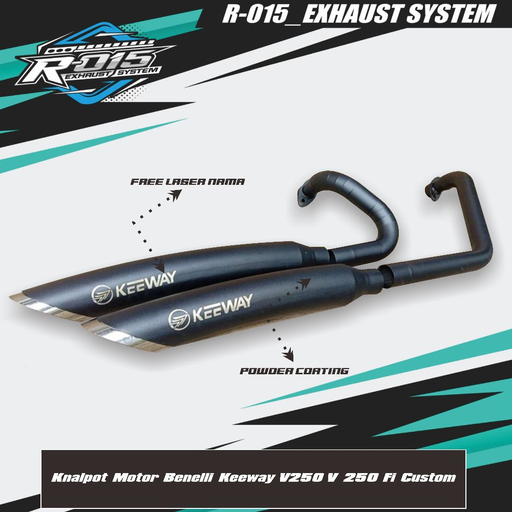 Knalpot Motor Benelli Keeway V250 V 250 Fi Custom
