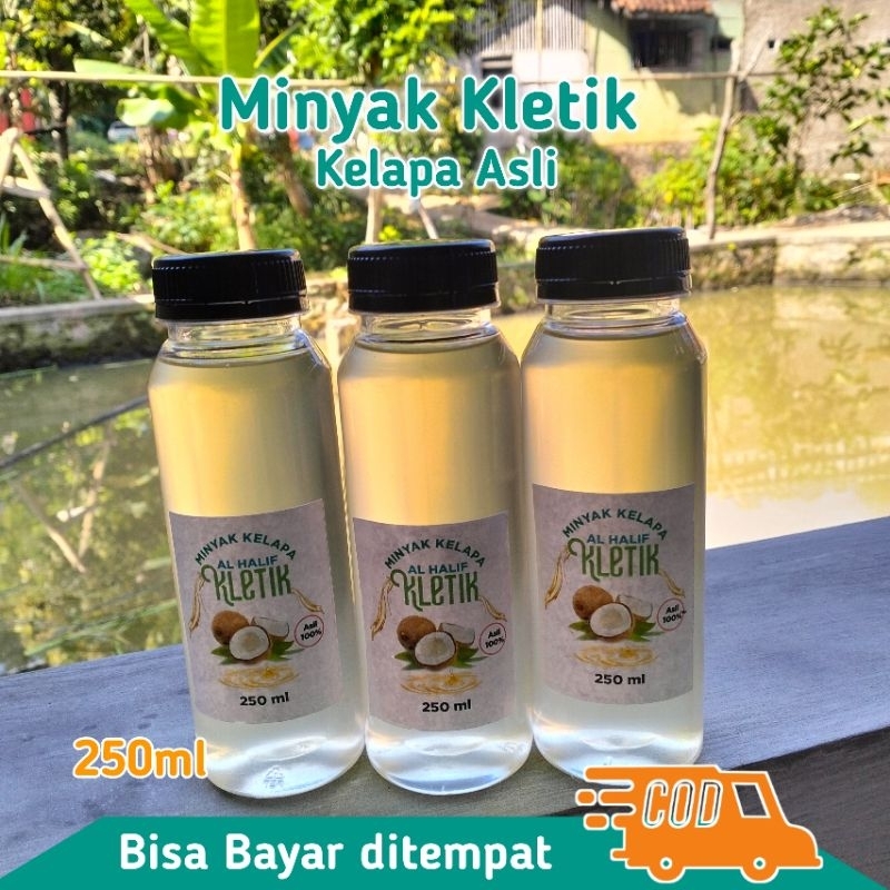 

Minyak kelapa asli 250ml 100% Asli kletik/klentik