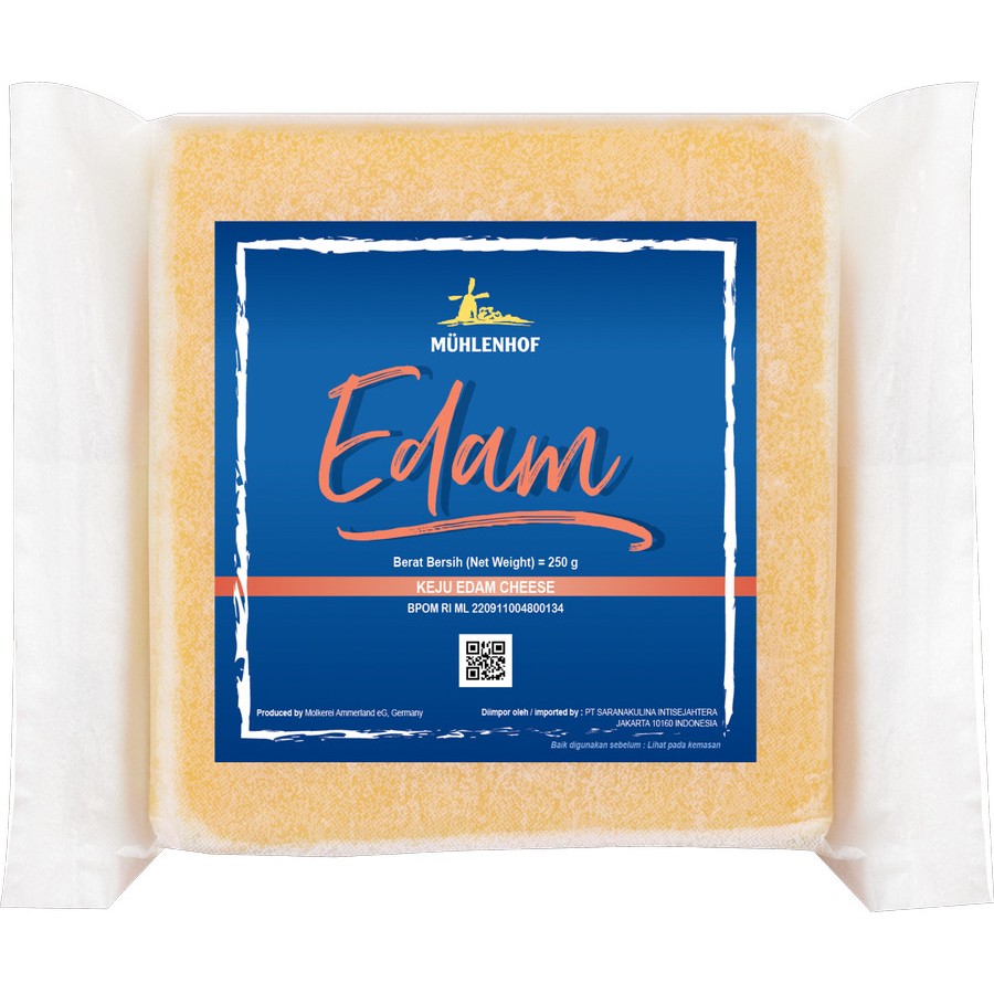 

Edam Cheese Keju Edam Muhlenhof 250gr