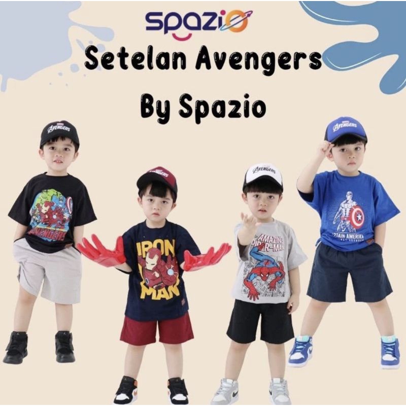 Setelan Avenger SPAZIO SET free topi